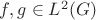 $f,g\in L^2(G)$ $f,g\in L^2(G)$