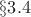 $\S3.4$