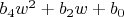 $b_4 w^2+b_2 w+b_0$