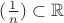 $(\frac 1n) \subset \mathbb R$