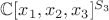 $\mathbb{C}[x_1,x_2,x_3]^{S_3}$