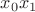 $x_0x_1$