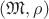 $(\frak M,\rho)$ $(\frak M,\rho)$