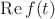 \operatorname{Re}f(t)