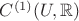 $C^{(1)}(U, \mathbb{R})$