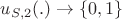 $u_{S, 2}(.) \to \{0,1\}$