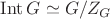 $\operatorname{Int}G\simeq G/Z_{G}$