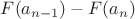 $F(a_{n-1})-F(a_n)$
