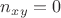 $n_{xy}=0$