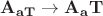 $\mathbf{A_{aT}} \to \mathbf{A_{a}}\mathbf{T}$