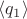 $\langle q_1\rangle$
