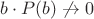 $b\cdot P(b)\not\to0$