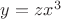 $y = z x^3$
