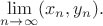 $\lim\limits_{n\to \infty}(x_n,y_n).$