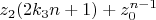$z_2(2k_3n+1)+z_0^{n-1}$