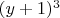 $(y+1)^3$