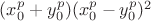 $(x_0^p+y_0^p)(x_0^p-y_0^p)^2$