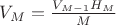 $V_M=\frac{V_{M-1}H_M}{M}$
