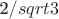 2/$sqrt3