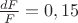 $\frac{dF}{F}=0,15$