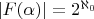 $|F(\alpha)|=2^{\aleph_0}$