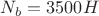 $N_b=3500 H$