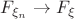 $F_{\xi_n}\to F_{\xi}$
