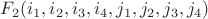 $F_2(i_1,i_2,i_3,i_4,j_1,j_2,j_3,j_4)$
