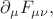 $\partial_{\mu}F_{\mu\nu},$