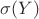 $\sigma(Y)$