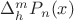 $\Delta_h^mP_n(x)$