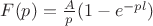 $F(p)=\frac A p (1-e^{-pl})$