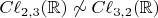 $C\ell_{2,3}(\mathbb R)\not\sim C\ell_{3,2}(\mathbb R)$