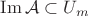 $\operatorname{Im}\mathcal A\subset U_m$