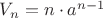 $V_n=n\cdot a^{n-1} $