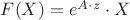 $F(X)=e^{A \cdot z} \cdot X$
