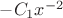 $-C_1 x^{-2}$