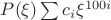 $P(\xi)\sum c_i \xi^{100i}$