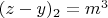 $(z-y)_2=m^3$