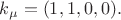 $k_\mu=(1,1,0,0).$