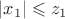 $|x_1| \leqslant z_1$