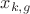 $x_{k,g}$