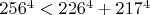 $256^4<226^4+217^4$