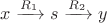 $x\xrightarrow{R_1} s\xrightarrow{R_2} y$
