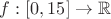 $f:[0,15]\to\mathbb R$