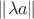 $\|\lambda a\|$