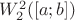 $W_2^2([a;b])$