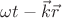 $\omega t -\vec{k}\vec{r}$