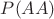 $P(AA)$