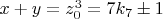 $x+y=z_0^3=7k_7\pm1$